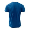 thumbnail image 6 of YLSDY Men's Casual Henley Shirts Classic Button Cotton Short Sleeve T-Shirt Summer Basic Solid Lightweight Tees Tops Blue XXL, 6 of 6
