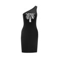 thumbnail image 1 of Vestido de verano con hombros descubiertos para mujer, vestido de verano para vacaciones, playa y calle S, 1 of 7