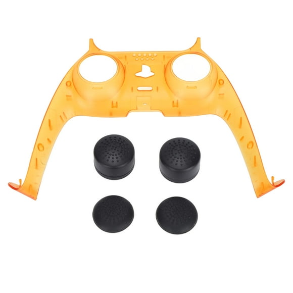 FYBTO Controller Accessories Translucent Controller Faceplate Thumb Stick Grips for PS5 DualSense Wireless ControllerYellow-090702
