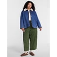 thumbnail image 2 of Terra & Sky Women’s Plus Reversible Chore Coat with Long Sleeves, Sizes 0X-5X, 2 of 7