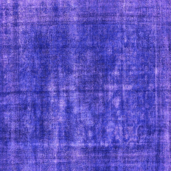 Ahgly Company Indoor Square Oriental Purple Industrial Area Rugs, 6' Square