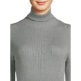 thumbnail image 6 of Time and Tru Women's Ribbed Knit Turtleneck, Sizes XS-XXXL, 6 of 8