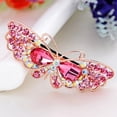 thumbnail image 4 of Barrette Papillon en Strass Mode Barrette Française, 4 of 10
