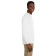 thumbnail image 3 of Gildan Ultra Cotton® 6 oz. Long-Sleeve Pocket Men T-Shirt White Medium, 3 of 3