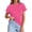 14# Hot Pink, variant on T Shirts Womens Crew Neck Rolled Short Sleeve Basic Summer Tops 2026 Casual Tees Dark Green XL