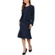 thumbnail image 4 of Suéter abierto Inspire Chic para mujer, sin cuello, con botones, estilo casual de negocios, cárdigan de punto grueso, color rojo, 4 of 7