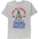 thumbnail image 1 of Crooks & Castles - Camiseta gr?fica para hombre con el ojo que todo lo ve, gris, mediana Crooks & Castles Camiseta gráfica, 1 of 1