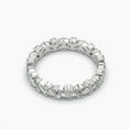 thumbnail image 3 of Marquise and Round Moissanite 18k Fleur Eternity Ring, 3 of 6