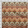 thumbnail image 4 of oneOone Silk Tabby Orange Fabric Asian Ikat Quilting Supplies Print Sewing Fabric By The Yard 42 Inch Wide, 4 of 4