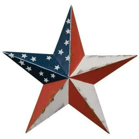 Metal American Flag Outdoor Decor