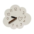 thumbnail image 3 of Reloj de pared con diseño de nube, reloj de pared, adorno de moda, reloj decorativo moderno minimalista con patrón de corazón, 3 of 9