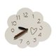 thumbnail image 3 of Reloj de pared con diseño de nube, silencioso y creativo, para habitación infantil, guardería, interior con patrón de corazón, 3 of 9