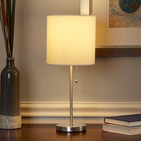 Mainstays Stick Table Lamp with Shade, CFL Bulb Included ...