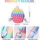 thumbnail image 4 of 5.43 x 2.68 x 1.73 inchesRedPop Purse Fidget Toys Bolso cruzado para niñas, Bolso de hombro sensorial Push Bubble, Fidget Pop Bubble Bolso de hombro Silicona Push Bubble Bag Alivia, 4 of 5