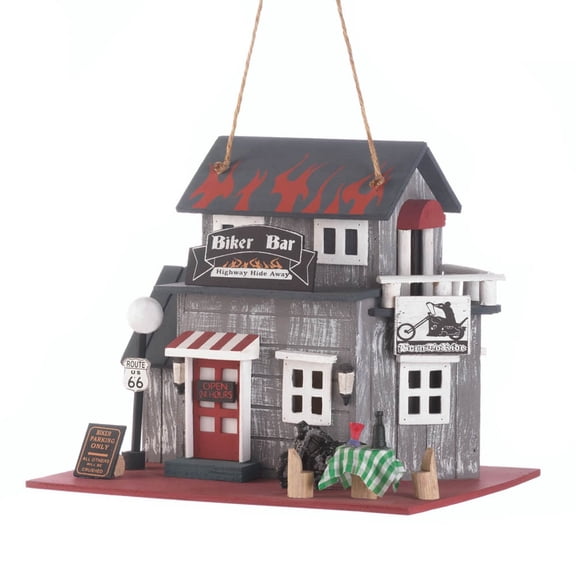 Zingz and Thingz Biker Bar Birdhouse