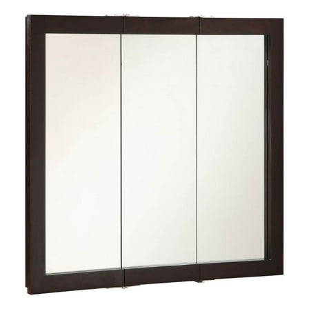 Pemberly Row Modern 36-Inch Wood Medicine Cabinet in Espresso