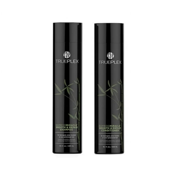 Trueplex BambooMiracle Smooth & Repair Shampoo and Conditioner 10.1 Fl Oz Each