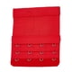 thumbnail image 5 of Minnieouse Correa de extensión Extensores de sujetador Transpirable 3 filas 4 ganchos Clips alargados ajustables Gadgets de lencería Íntimos rojo 2Conjunto, 5 of 6