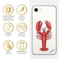 thumbnail image 4 of Case Yard iPhone-SE Case Clear Soft & Flexible TPU Ultra Low Profile Slim Fit Thin Shockproof Transparent Bumper Protective Cover Drop Protective Cell Phone Cases (Lobster), 4 of 8