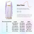 thumbnail image 7 of Sholeno Girls Ancient Greek Princess Dress Greece Athena God Toga Party Robe Maxi Gown Lavender 10, 7 of 7