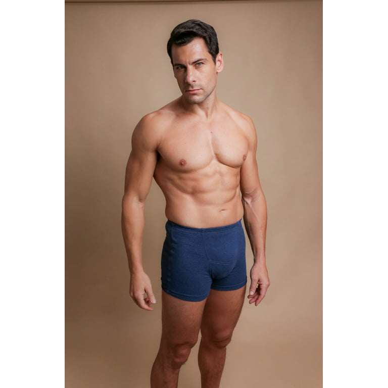 100% Organic Cotton Men's Drawstring Boxers - Elastic Free Briefs
