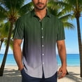 thumbnail image 2 of Aursykel Mens Casual Stylish Shirts Summer Beach Vacation Button down Shirt Top Comfort Fashion Striped Clothes, 2 of 6