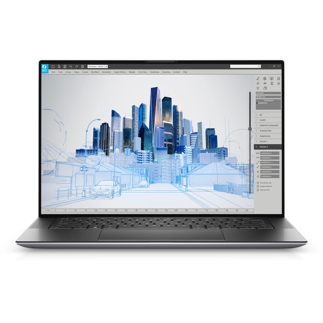 Dell Precision 5560 / Portable à Écran Tactile 15,6 Po UHD+ (Intel Core vPro 11950H/32 Go de RAM/SSD 2 To/NVIDIA RTX A2000 4 Go Graphiques) Windows 11 Pro (Remis à Neuf)
