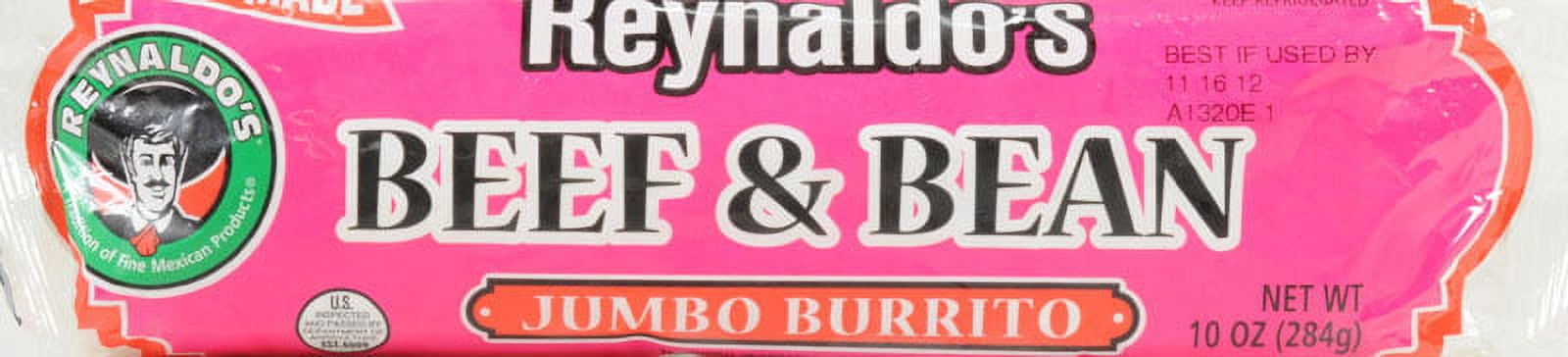 Reynaldo's Beef & Bean Jumbo Burrito, 10 oz