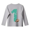 thumbnail image 4 of Tiijoy Tween Girls Long Sleeve T-Shirt Football Print Crew Neck T Shirt, Sizes 11-12, 4 of 4