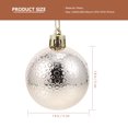 thumbnail image 4 of 12pcs árbol de navidad decorativo colgante encantador navidad pequeña bola decoración, 4 of 5