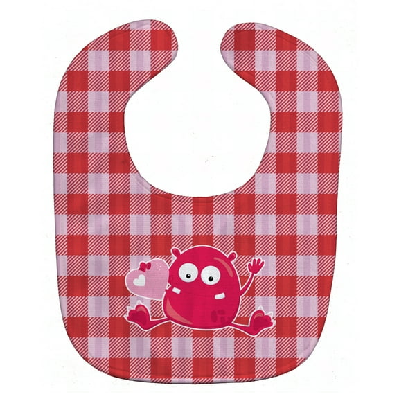 Caroline's Treasures Baby Bib, Cupid Monster, Red