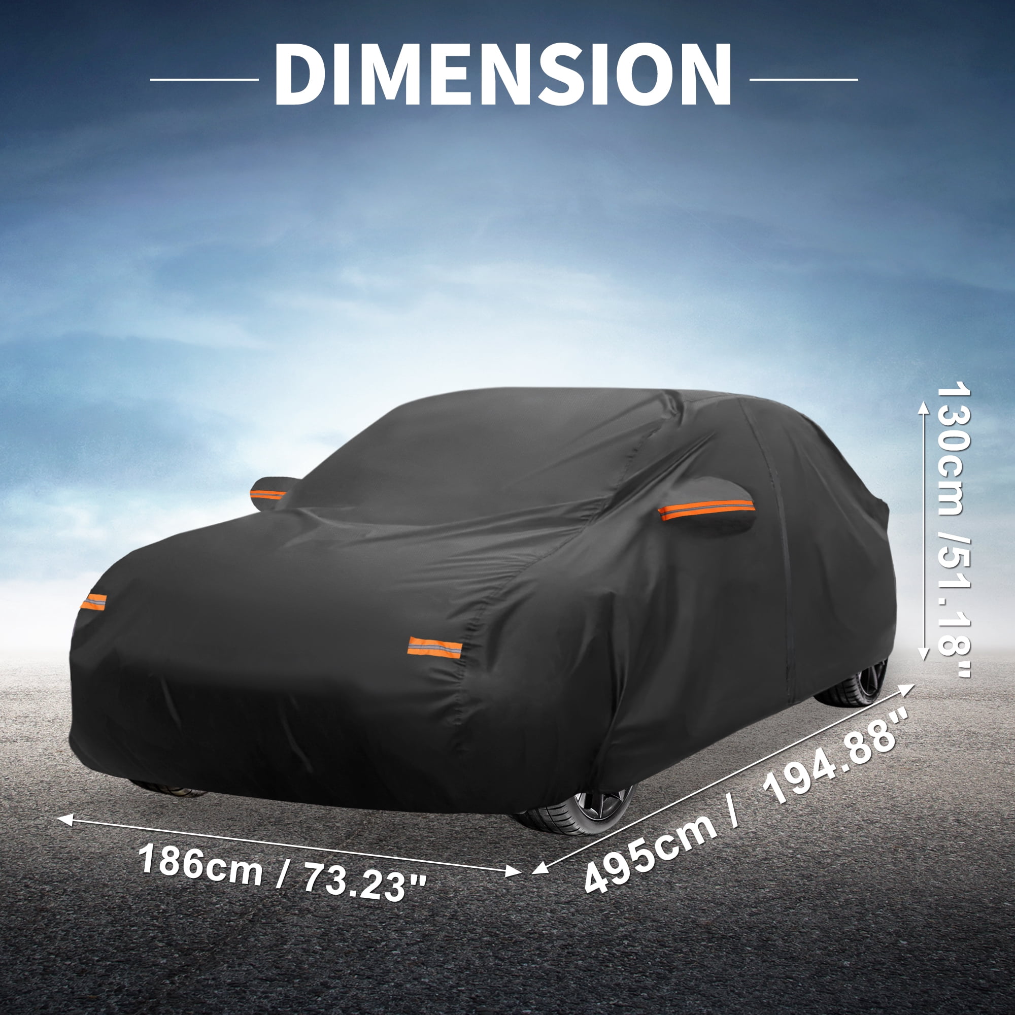 Unique Bargains 210D-PU Car Cover for Hyundai Sonata Sedan
