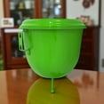 thumbnail image 4 of STP GOODS Aluminum Wall Lavabo 4.75 Qt (4.5 L) Tap up Hand Sink with Lid Indoor Outdoor Rukomoynik HandWasher Tank Washer Tank for Tiny House Portable Sink, Green, 4 of 6