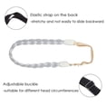 thumbnail image 3 of Braid Hairband Braided Hair Band Braided Hairband Braid Headband Synthetic Hair Plaited Braided Headband Elastic Stretch Hair Braided Hairpiece 3 Strands For Women Girls 27g #26/613 Blonde, 3 of 12