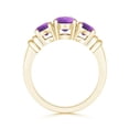 thumbnail image 2 of ANGARA Natural 0.8 Ct. Amethyst Classic Ring in 14K Yellow Gold for Women (Ring Size: 3.5), 2 of 9
