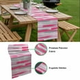 thumbnail image 5 of Pink Gray Stripes Table Runner - 70 Inch Long, Kitchen Dining Table Runner Dresser Scarves, Watercolor Modern Abstract Minimalist Farmhouse Decor for Coffee Tables Wedding Party Banquet, 5 of 8