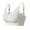 Grey, variant on Gymayou Women Plus Size Wireless Sports Bra Push Up Support Yoga Workout Bralette Breathable Adjustable Strap Beige L