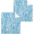 thumbnail image 6 of Coolnut Blue Abstract Marble Washcloths, 2 PCS 12 X 12 Inches Cotton Wash Cloths, Highly Absorbent and Soft Face Towels for Bathroom,Gym,Hotel and Spa, 6 of 7