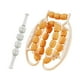 thumbnail image 2 of Masajeador de piernas con rodillos relajantes, 23 ruedas, manual, con abrazaderas circulares para Naranja, 2 of 9
