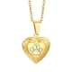 thumbnail image 2 of Colgante de urna para mascotas de moda, regalo, resistente al óxido, impermeable, medallón de foto con forma de corazón que se puede abrir Cadena colgante de oro, 2 of 9