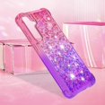 thumbnail image 5 of Compatible with Samsung Galaxy S24 Plus Cute Case Glitter Gradient Quicksand Case Luxury Bling Sparkle Colorful Phone Cover Women Girls Girly Slim Soft TPU Liquid Case, Pink Purple, 5 of 14
