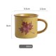 thumbnail image 2 of Taza de café de gres esmerilado con diseño de hoja de arce y asa, 2 of 6