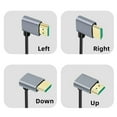 thumbnail image 4 of Adaptateur de Câble Mini HDMI-Compatible vers HDMI-Compatible 0.5/1/2M 8K HDMI-Compatible 2.1 pour Caméra Caméscope Tablette Angle vers le Haut 2M, 4 of 6