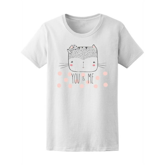 You & Me Cute Cat Tee Women's -Image by Shutterstock