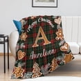 thumbnail image 6 of Custom Christmas Name Blanket for Kids Adults, Personalized Merry Christmas Elk Christmas Tree Fleece Throw Blankets, Christmas Customized Gifts for Family Friends Mom Dad Grandma Grandpa, 6 of 6