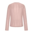 thumbnail image 5 of UTSJKR Womens Mesh Tops Lace Shirts Long Sleeve Crew Neck Sexy Sparkly See Through Blouses Tee Party Club Night Pink S, 5 of 9