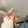 thumbnail image 1 of Gafas de metal para miopía, lentes planas con protección contra la luz azul, con marco para miopía para estudiantes, 1 of 5