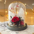 thumbnail image 2 of Rosa eterna con forma de cisne y cubierta de cristal con luces, regalos navideños, regalos de cumpleaños para familiares y amigos, 2 of 5