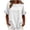 White, variant on Zynoxe Womens Cotton Linen Tops Fashion Round Neck Ruffled Short Sleeve Tops Summer Cute Loose Fit Peasant Gauze Casual Tops for Women White S