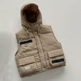 thumbnail image 5 of KYAIGUO Girls Boys Kids Toddler Winter Hooded down Vest for 2-12 Years Old Warm Fall Sleeveless Jackets with Zipper Puffer Padded Stand-Up Collar Coats, 5 of 9